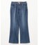 【洗濯機可/ストレッチ】デニムフレアパンツ