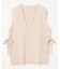 【洗濯機可】サイドリボン ニットベスト
