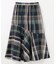 【洗濯機可能/ウエストゴム】ビックチェックマーメイドスカート