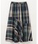 【洗濯機可能/ウエストゴム】ビックチェックマーメイドスカート