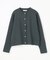 【UVカット・洗濯機可】クロップド丈スナップカーディガン