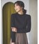 【洗濯機可/吸湿発熱】フリルネックリブニット