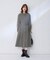 【洗濯機可能/ストレッチ】ウールライク前開きワンピース