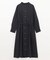 【洗濯機可能/ストレッチ】ウールライク前開きワンピース