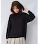 【6色展開】ソフトアクリルハイネックケーブルニット