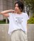 【接触冷感】フレンチスリーブロゴTシャツ