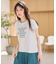 【接触冷感】フレンチスリーブロゴTシャツ