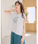 【接触冷感】フレンチスリーブロゴTシャツ