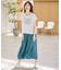 【接触冷感】フレンチスリーブロゴTシャツ