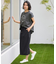 【接触冷感】フレンチスリーブロゴTシャツ