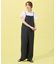 【洗濯機可】フロントジップサロペット
