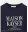 【MAISON KAYSERコラボ】箔プリントロゴ半袖Tシャツ