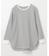 【洗濯機可】リブポイントテールＴシャツ
