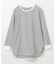 【洗濯機可】リブポイントテールＴシャツ