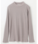 【洗濯機可】ラメハイネックＴシャツ