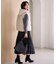 【洗濯機可/ウエストゴム】チェックプリーツスカート