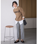 【洗濯機可/ストレッチ/ウエストゴム/裏起毛】マルチファンクションストレッチチェックテーパードパンツ