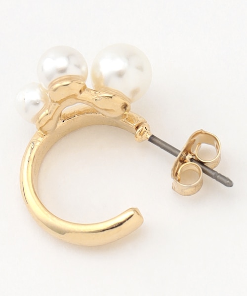 パール フープピアス ランダム パール フープ ピアス イヤリング Random Pearl Hoop