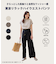 【新色追加/洗濯機可/ウエストゴム/接触冷感/UVケア】清涼リラックスハイウエストパンツ