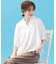 【新色追加/洗濯機可/接触冷感/UVケア】スキッパーネック袖タックブラウス