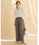 【新色追加/洗濯機可/接触冷感/UVケア】スキッパーネック袖タックブラウス