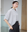 【新色追加/洗濯機可/接触冷感/UVケア】スキッパーネック袖タックブラウス
