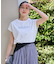 【洗濯機可/接触冷感】グリッタープリントロゴＴシャツ