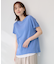 【接触冷感/UVカット/抗菌防臭/手洗い可/アンチピリング】ファンクションフレンチスリーブニット