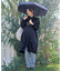 【晴雨兼用/UVケア】バンブーハンドル折りたたみ傘