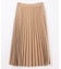 【新色追加/ウエストゴム】ウーリッシュプリーツスカート