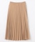 【新色追加/ウエストゴム】ウーリッシュプリーツスカート