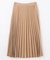 【新色追加/ウエストゴム】ウーリッシュプリーツスカート