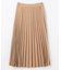 【新色追加/ウエストゴム】ウーリッシュプリーツスカート