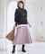 【新色追加/洗濯機可/ウエストゴム】ウーリッシュプリーツスカート