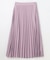 【新色追加/ウエストゴム】ウーリッシュプリーツスカート