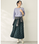 【新色追加/洗濯機可/ウエストゴム】ウーリッシュプリーツスカート