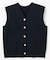 メタルボタンニットベスト