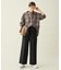 【LEE掲載/6サイズ展開/裏起毛/ウエストゴム】ウォームワイドパンツ