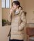 【洗濯機可/フード取り外し可能/撥水】楽映えリッチロング丈ダウン