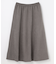 【ウエストゴム】スエードフレアスカート