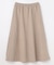 【ウエストゴム】スエードフレアスカート