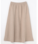【ウエストゴム】スエードフレアスカート