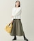 【2SET】バイカラーニット×スエードスカートセット