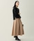【2SET】バイカラーニット×スエードスカートセット