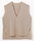 Vネックニットベスト