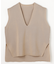 Vネックニットベスト