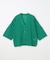 リネンブレンドハーフスリーブカーディガン