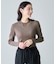配色ラインリブニット