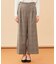 【洗える】チェック ワイドパンツ