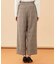 【洗える】チェック ワイドパンツ